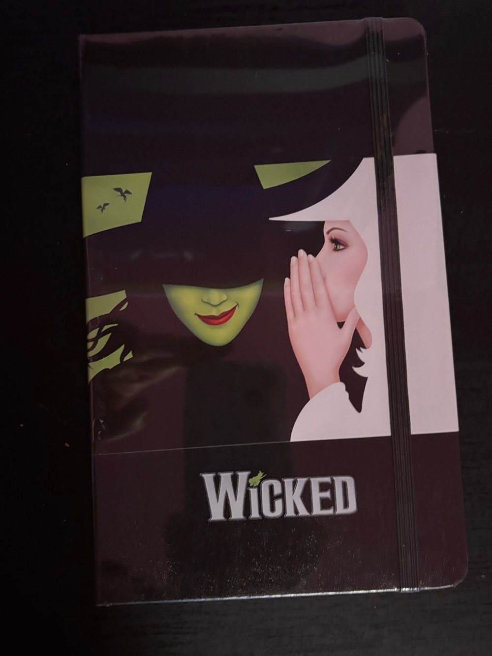 Wicked Musical Hardcover Notebook - Black & Green Cover